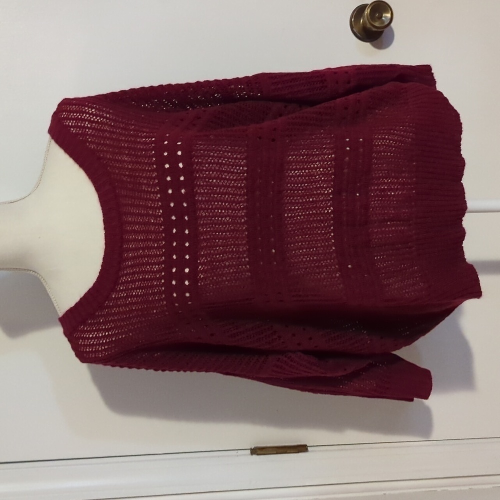 Zenobia burgundy sweater